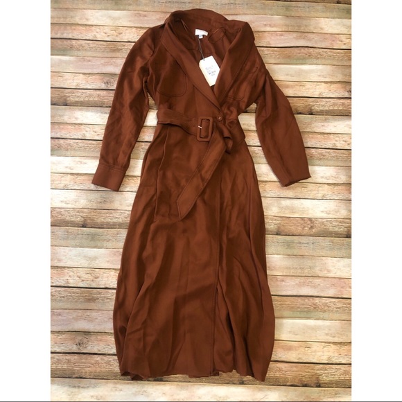 NWT Witchery Contrast Stitch Shirt Dress - Picture 2 of 5